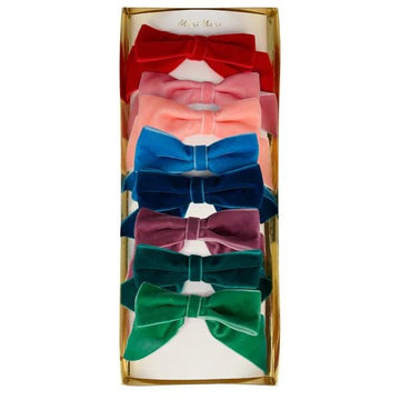 Haarspeldjes - Set van 8 velvet strikjes